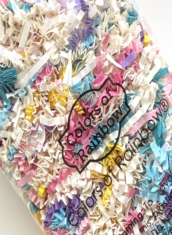 Colors of Rainbow - 3 oz - Unicorn Dreams - Mixed Color Shred Filler Crinkle Cut Paper for luxury Gift Box Filler Gift Basket Stuffing Shipping Packaging Craft Party Favor Bags (Unicorn Dreams) - Image 2